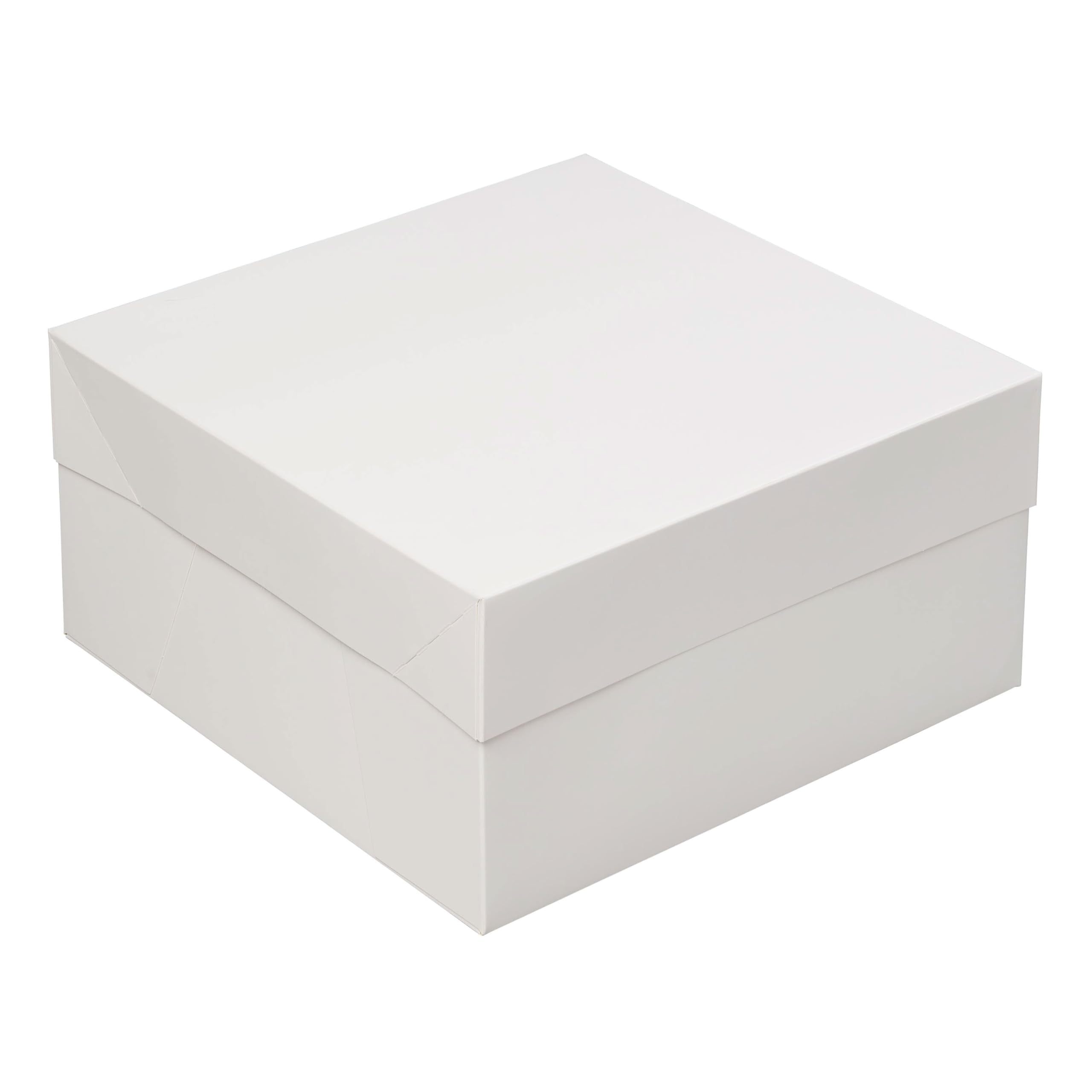 Tala White Cardboard Cake Box - 10 x 10 x 6 Inch | Sturdy Storage & Transport for Cakes and Pastries 3