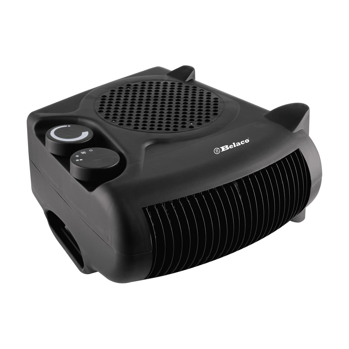 Belaco BFH22 Portable Electric Fan Heater - 1000W/2000W, 2 Heat Settings, Adjustable Thermostat | Black