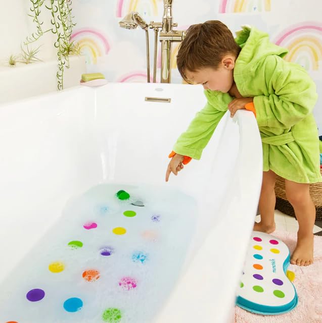 Munchkin Dandy Dots Non-Slip Bath Mat - Multi Color | 77.5 x 36.2 cm | PVC 5