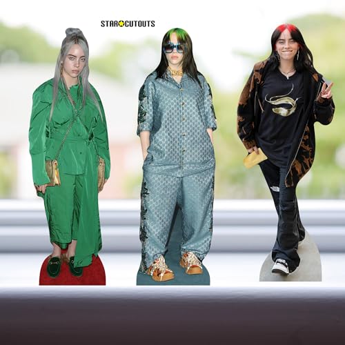 STAR CUTOUTS Billie Eilish Shelf Top Cardboard Cutout - 31cm | CS1395 2