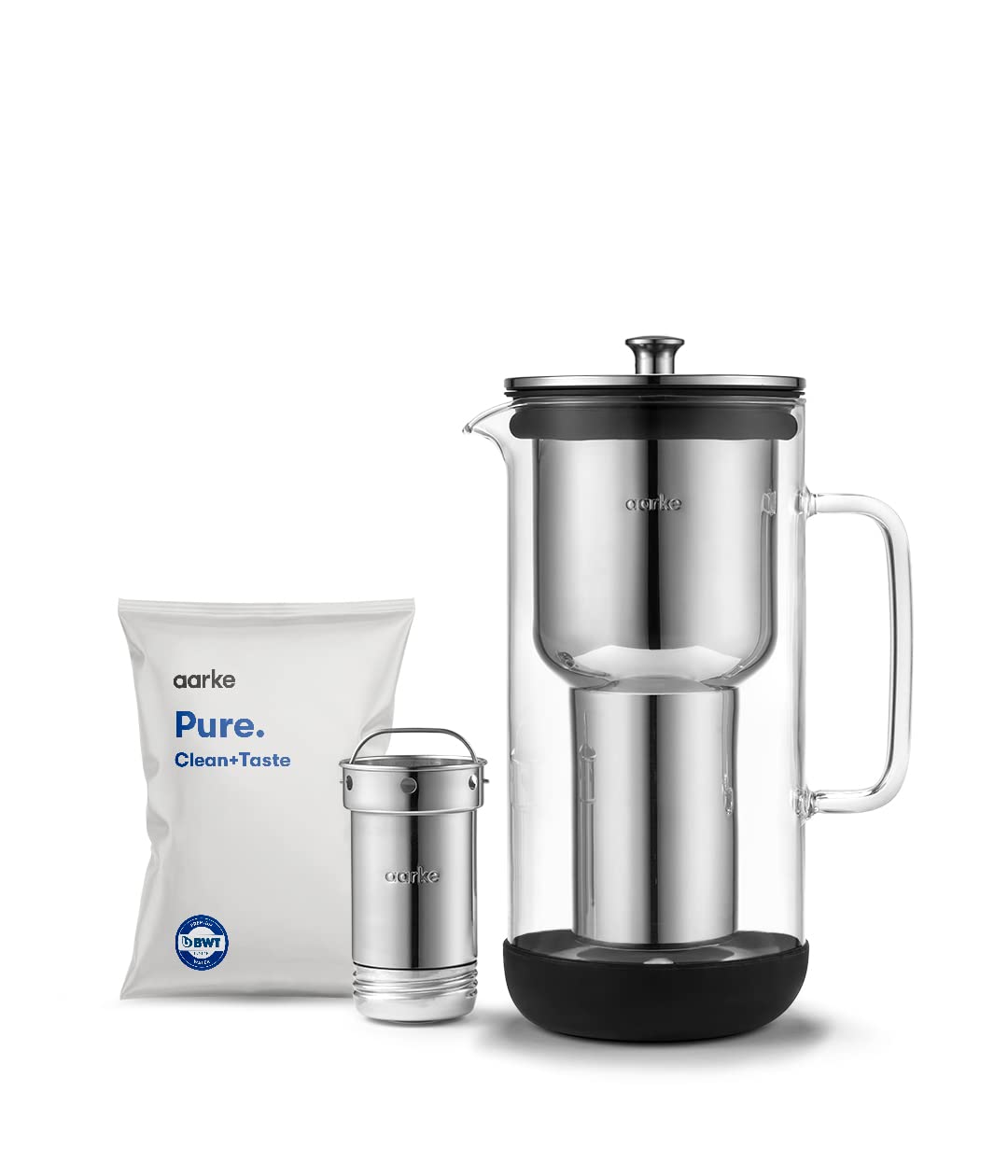 aarke 3-Pack Pure Filter Refill Bags for Purifier | Reduces Chlorine & Heavy Metals | 120L Capacity 3