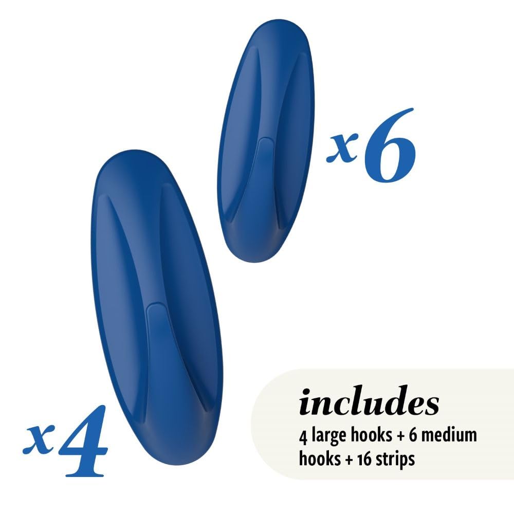 Command Designer Adhesive Hooks - Arctic Freeze Limited Edition | Holds 1.3 kg | Damage-Free Removal 3
