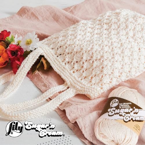 LILY Sugar 'N Cream Yarn - 100% USA Grown Cotton | Worsted Weight | Sage Green | 70.9g 12