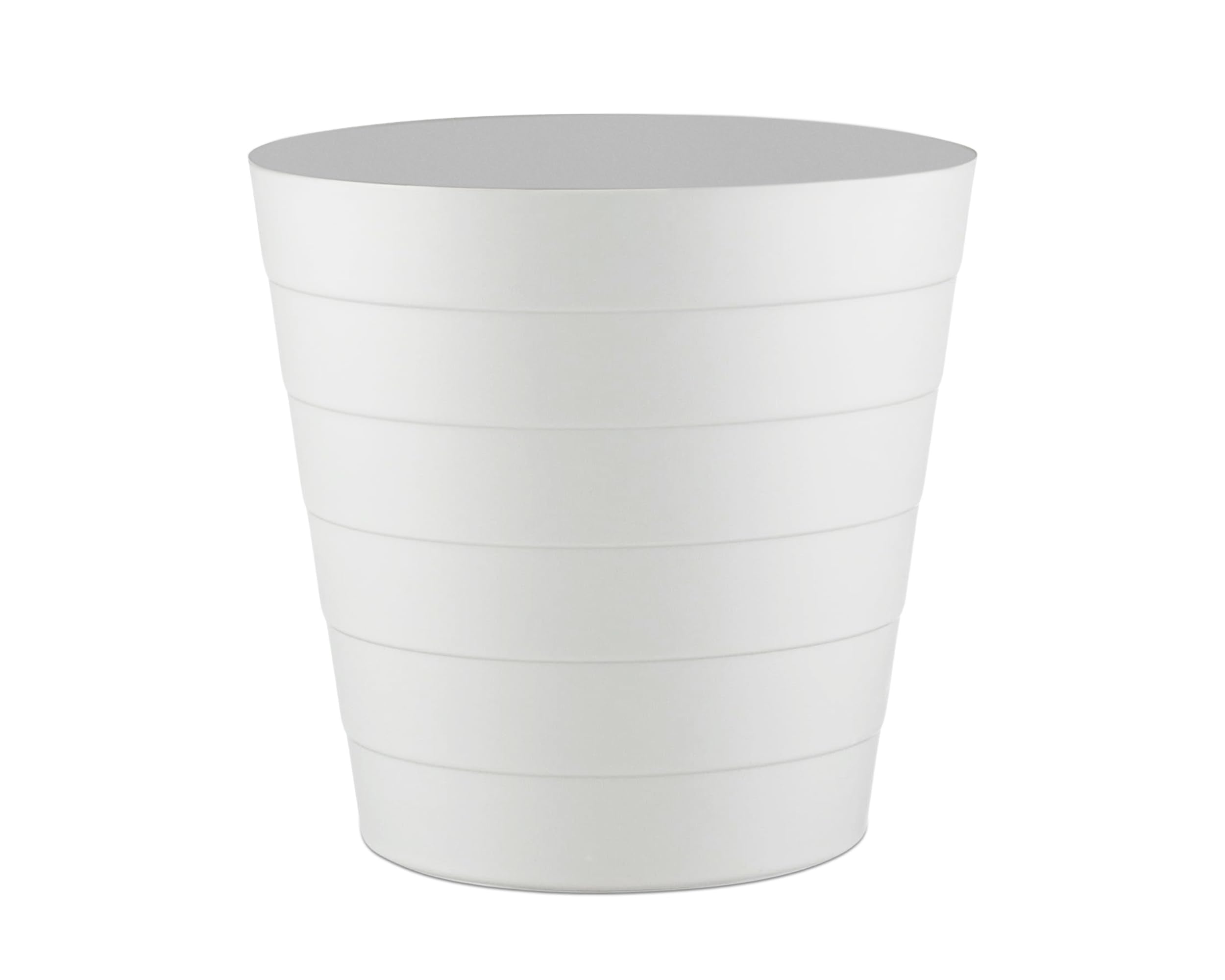 Zuvo Plastic Paper Bin - 5L Capacity | Shatter-Proof | White | 29.5 x 24 x 30.5 cm 1