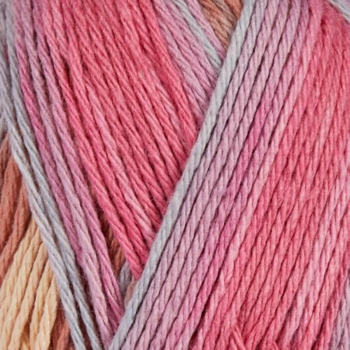 Utopia Crafts Re-Colour Yarn - 100g Sustainable Blend for Knitting & Crochet | Spring Blossom 4