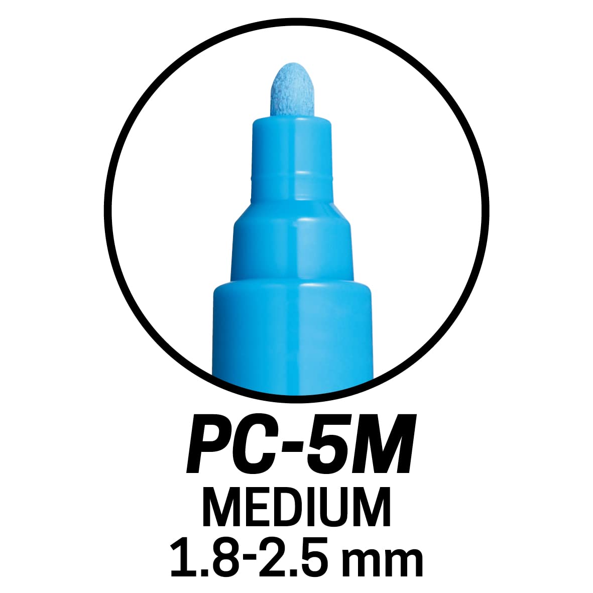 Posca PC-5M Medium Acrylic Paint Markers - Set of 39 Colors | Multi-Surface Use | Non-Toxic 6