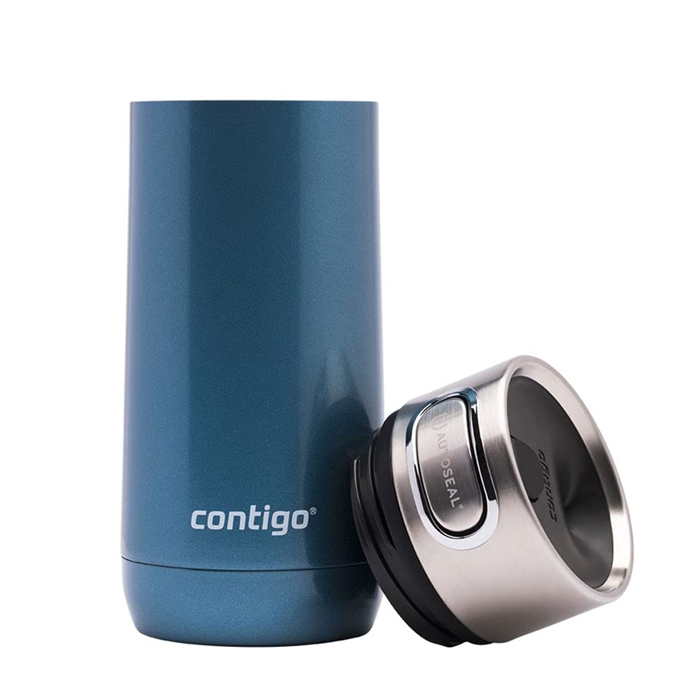 Contigo Luxe Autoseal Travel Mug - 360 ml Stainless Steel Thermal, Leakproof | Cornflower 3