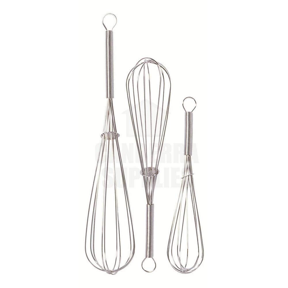Chef Aid Stainless Steel Balloon Whisk Set - 3 Pieces | Dishwasher Safe | Balloon Shape 1
