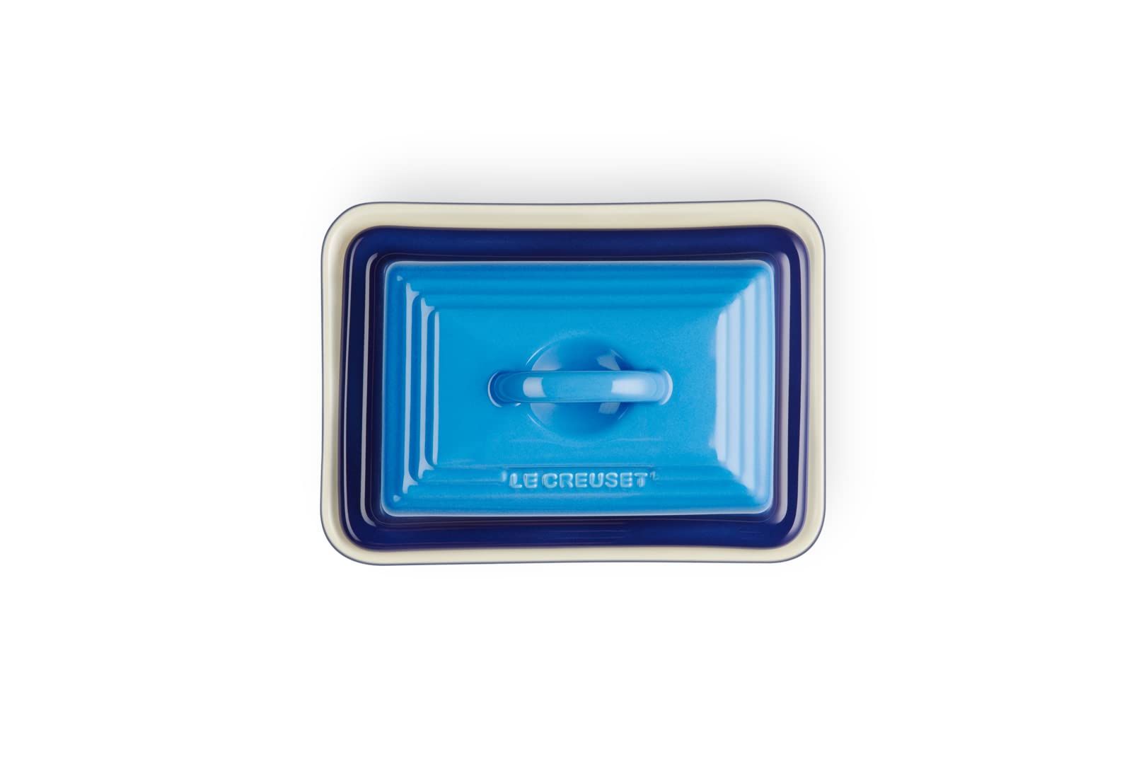 Le Creuset Stoneware Butter Dish - Azure | 900 g Capacity | 17 x 12.5 x 9 cm 4