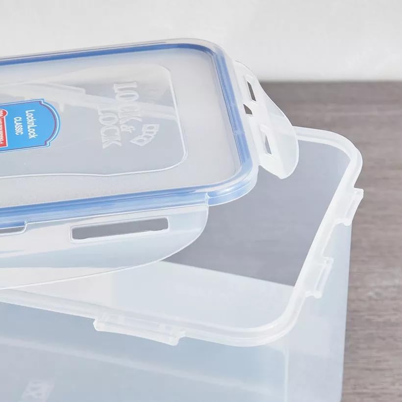LocknLock Rectangular Food Storage Container - 3.9 Litres | Airtight & Leak Proof | BPA Free 4
