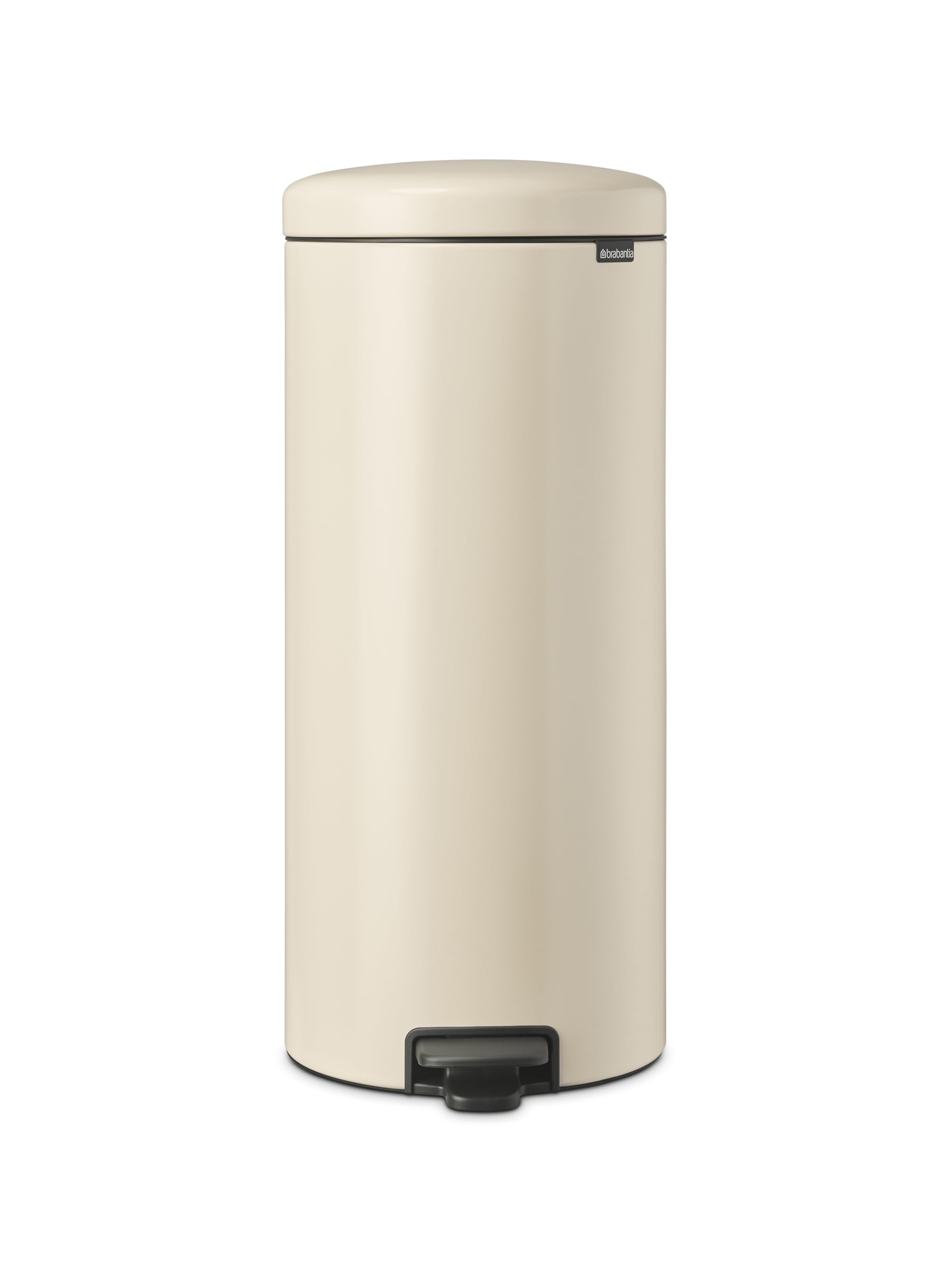 Brabantia NewIcon Pedal Bin - 30L Kitchen Waste Bin | Soft Beige | Soft Closing Lid 1