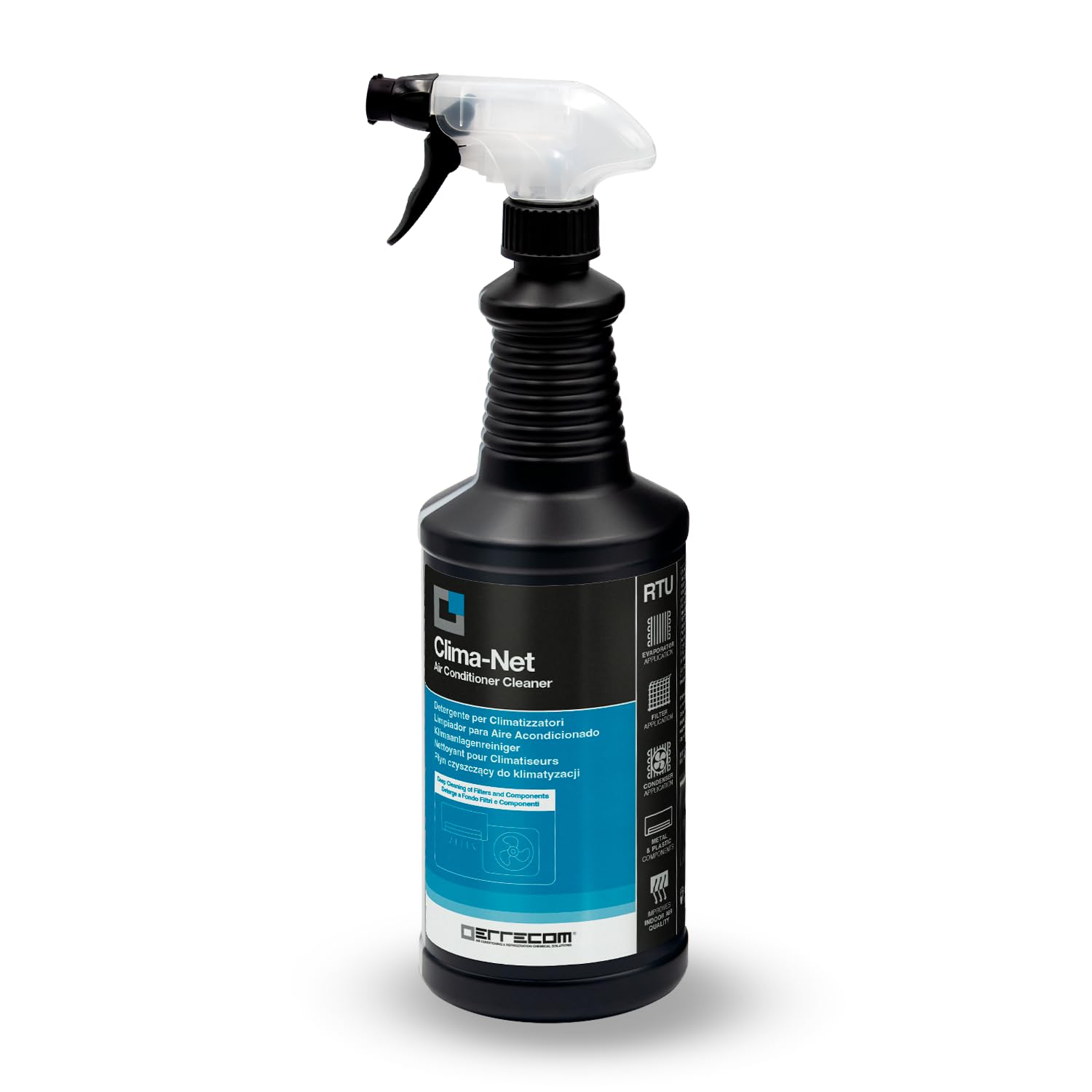 ERRECOM Clima-Net Universal Air Conditioner Cleaner for Filters & Coils | 1L Spray | Lavender Scent 1