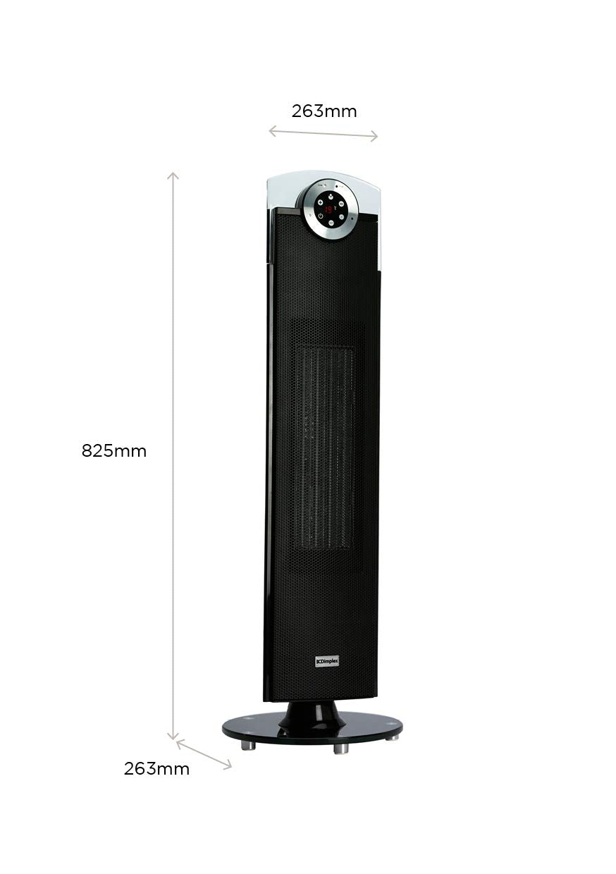 Dimplex Studio G 2.5 kW Ceramic Tower Heater - Portable, Oscillating, Digital Thermostat 4