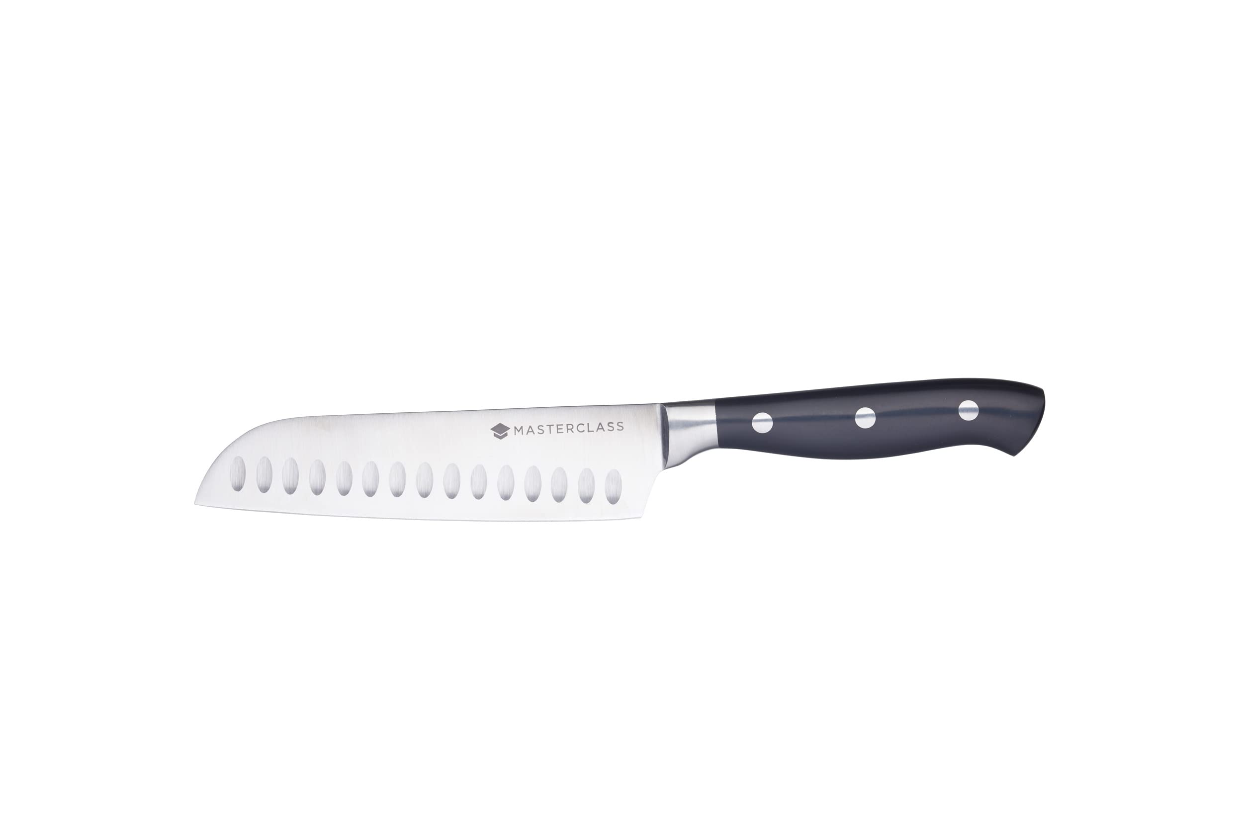 MasterClass Edgekeeper Santoku Knife - Self-Sharpening Stainless Steel | 12cm Blade | Dishwasher Safe 2