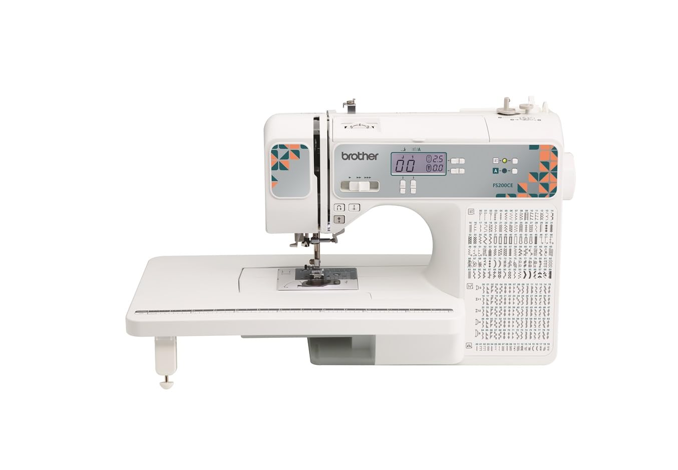 Brother FS200CE Electronic Sewing Machine - 200 Stitches | Wide Table | Hard Case 1