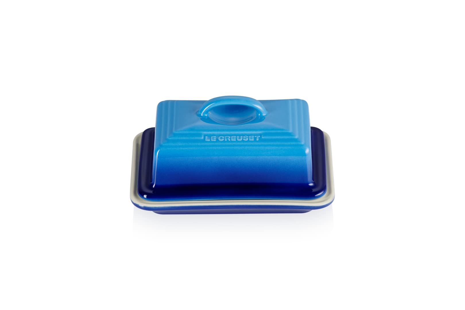 Le Creuset Stoneware Butter Dish - Azure | 900 g Capacity | 17 x 12.5 x 9 cm 1