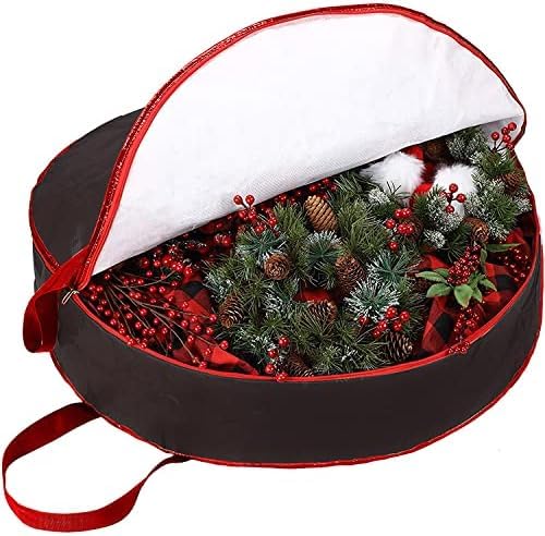 RAM ONLINE Wreath Storage Bag - 30 Inch Capacity | Waterproof Protection | Convenient Zip Closure