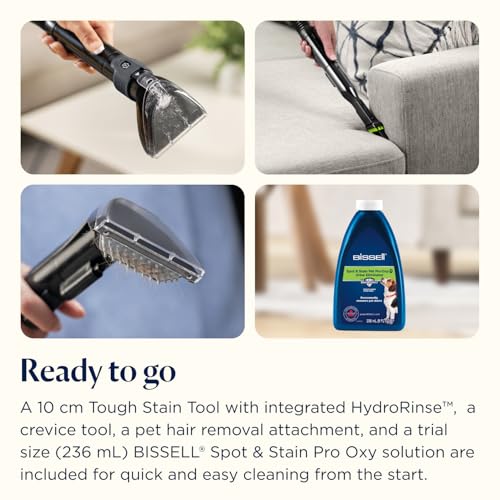 BISSELL SpotClean C5 Pet Portable Carpet Cleaner - 16.4K Pa Suction | Dual Tank | 69 dB Noise Level | 3928E 11