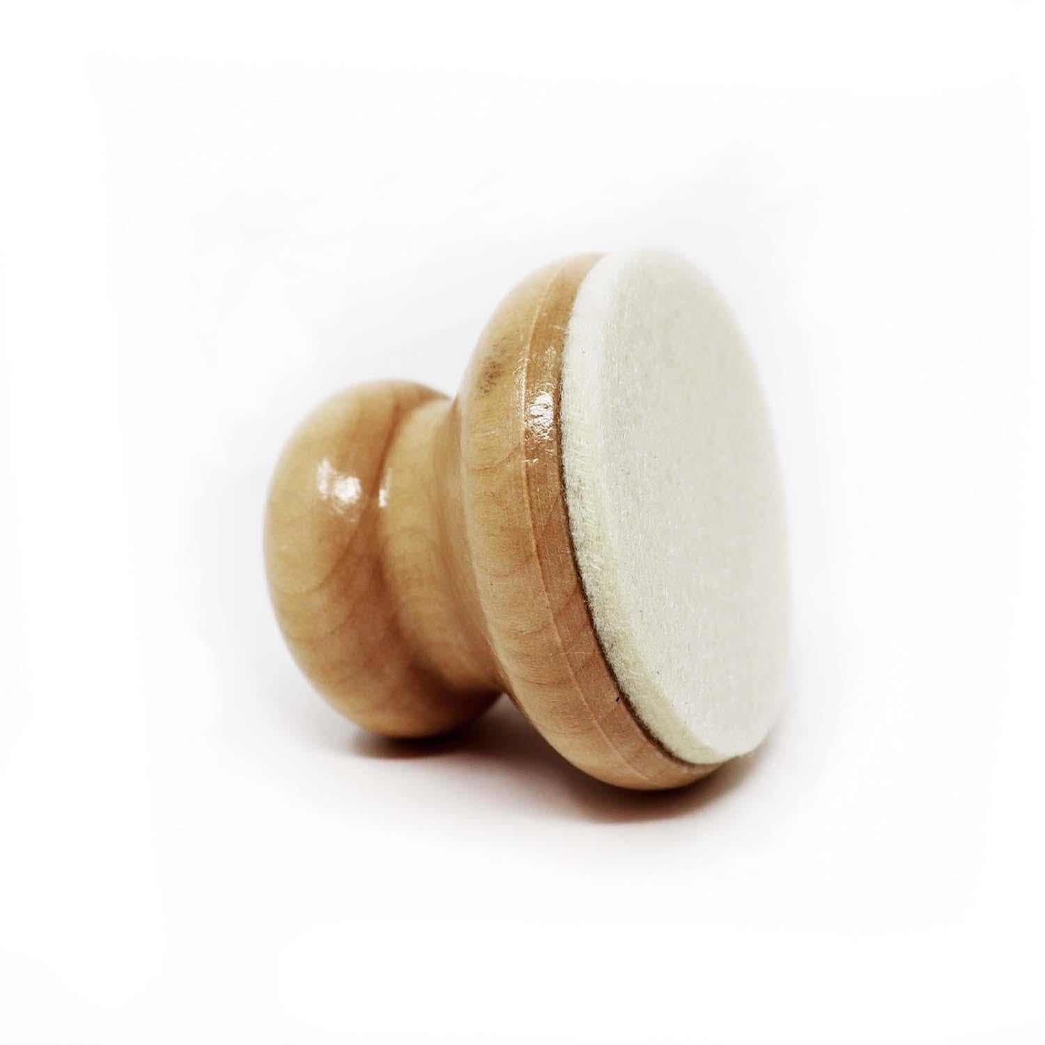 Artway Wooden Handheld Printmaking Baren - 70mm Diameter | Solid Wood | Felt Base 2