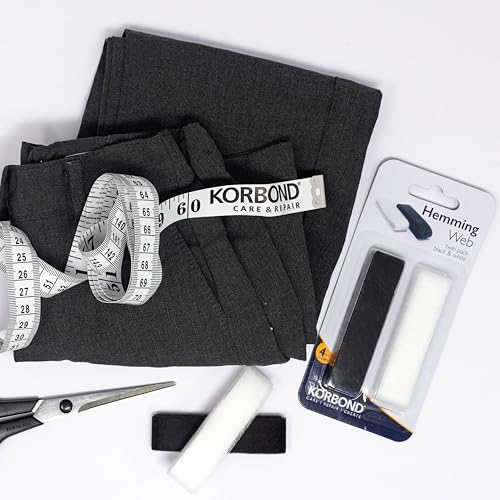 KORBOND Black & White Hem Tape - 8m Total Length (4m Black + 4m White) | Iron-On Sew-Free Adhesive 3