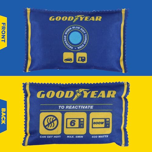 Goodyear 2pc 100g Reusable Dehumidifier Bags – Heavy-Duty Moisture Absorber for Vehicles 4