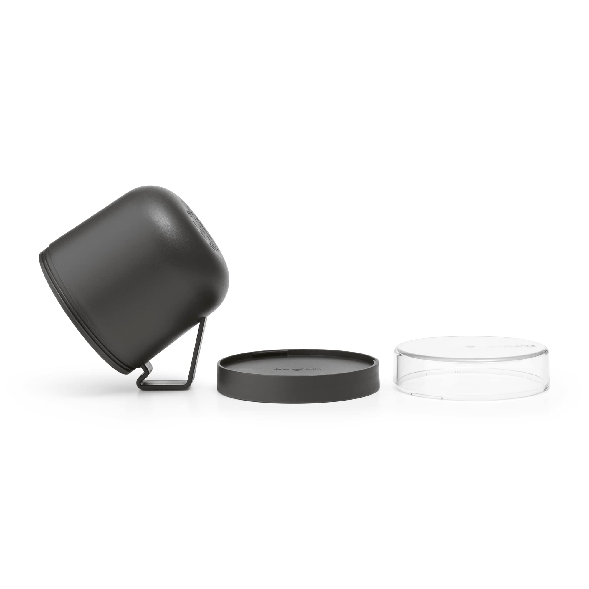 Brabantia Make & Take Soup Mug - 0.6L Capacity, Leakproof, with 180ml Toppings Container | Dark Grey 6