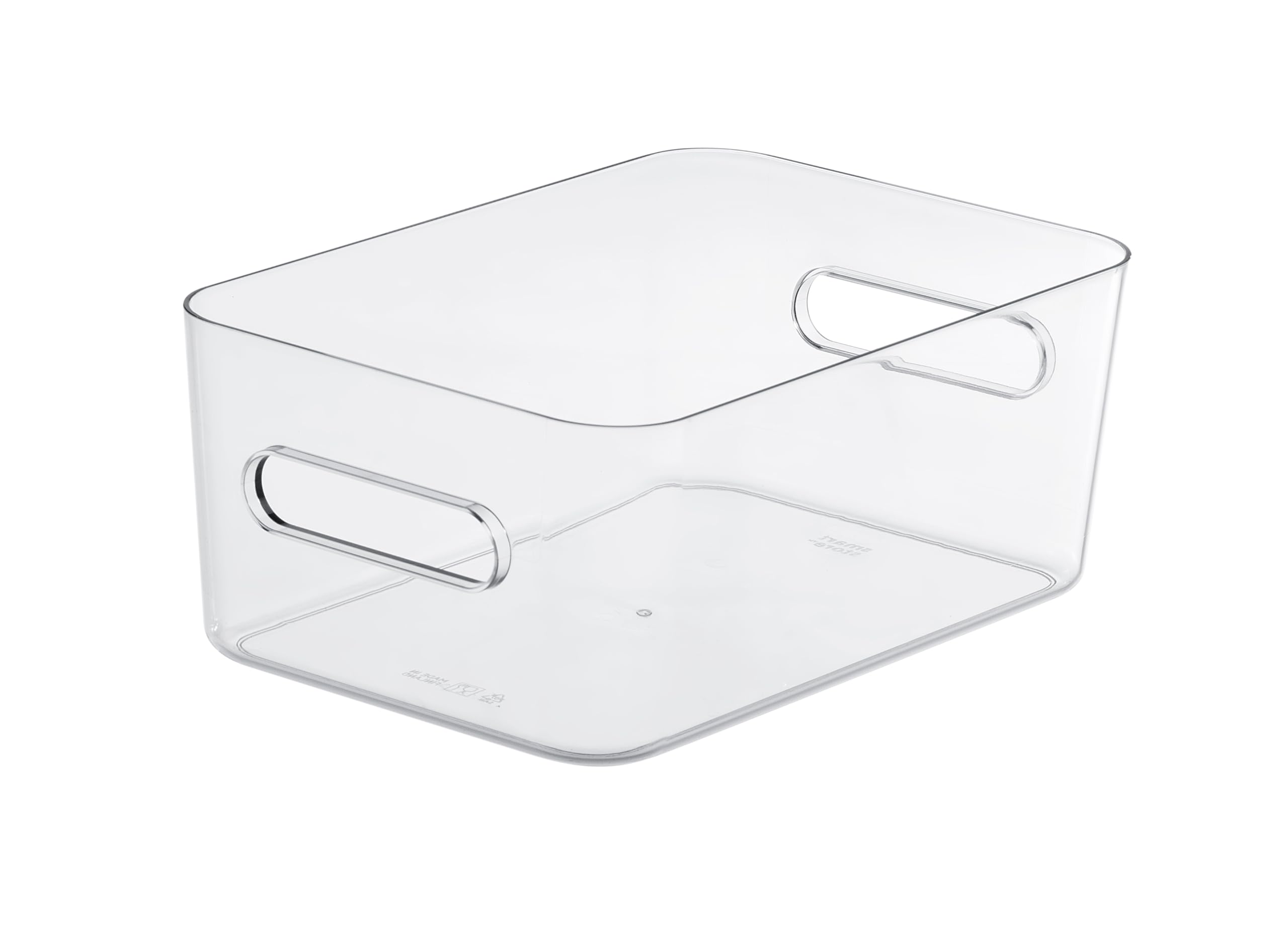 SmartStore Compact Box M - Medium Clear Plastic Container | 5.3L Capacity | Stackable 1