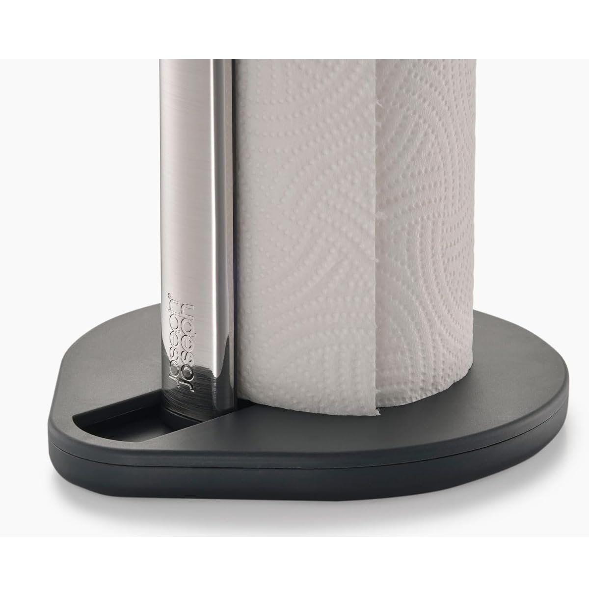 Joseph Joseph Hold Kitchen Roll Holder - Spring Tension Arm for One-Handed Tear | Graphite 4