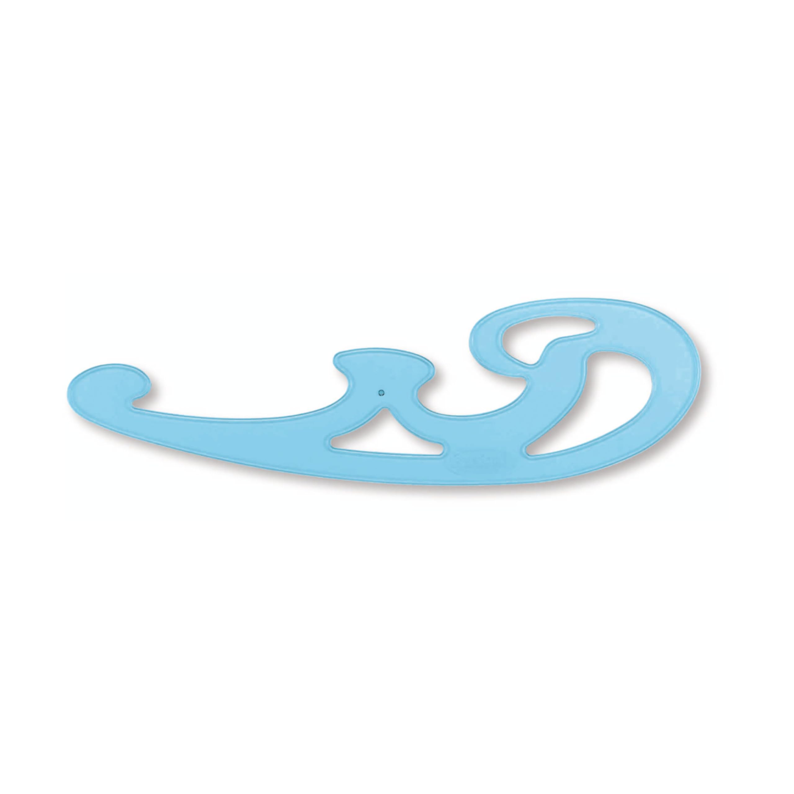 STAEDTLER Mars French Curve Template Set (3 Assorted) | Transparent Blue Plastic 7
