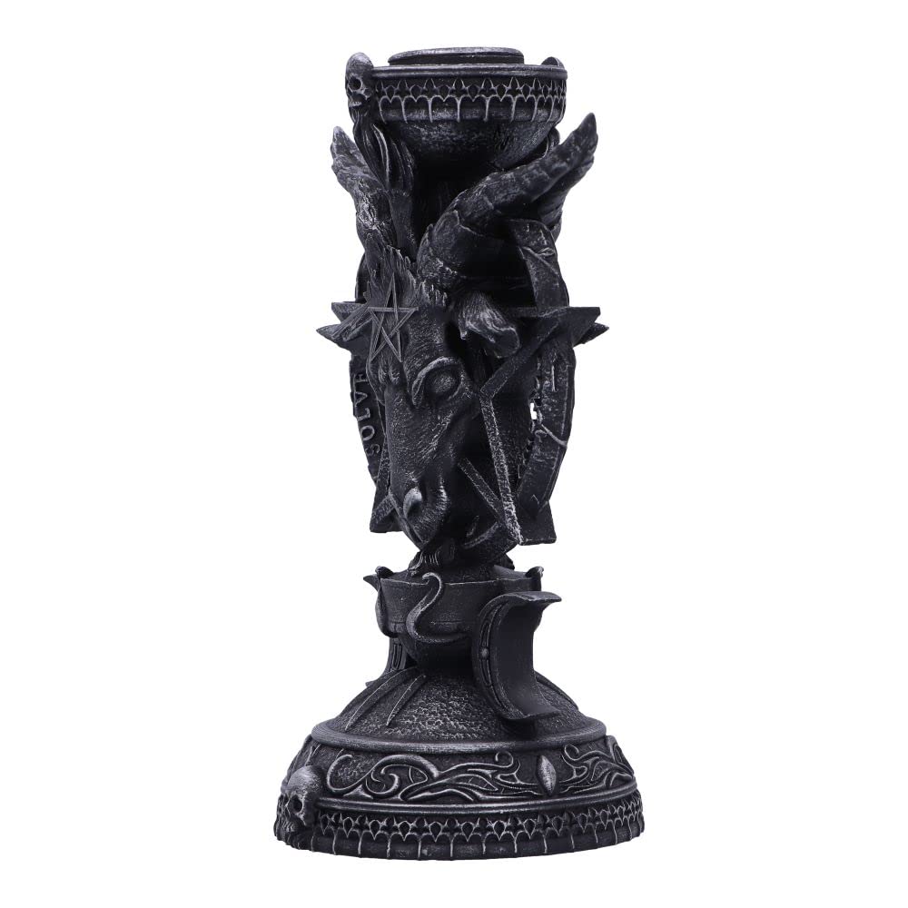 Nemesis Now Light of Baphomet Candle Holder - Resin, Black, 15.5cm Height