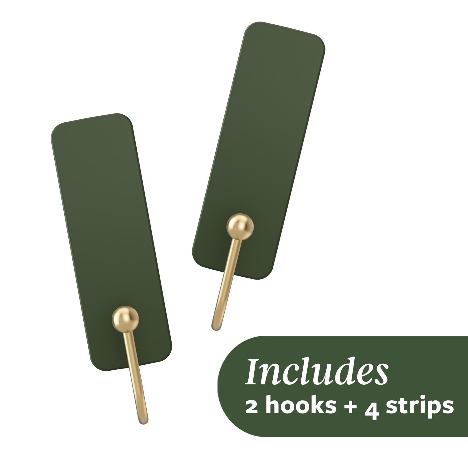 Command Medium Wall Hooks - Rosemary Green Limited Edition | Holds 1.3kg | Damage-Free Hanging 7