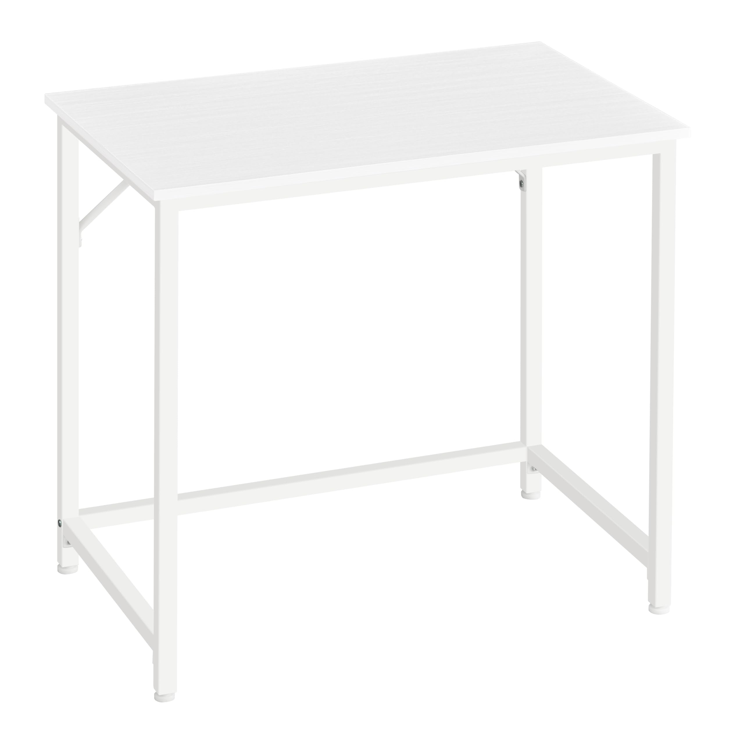 VASAGLE Computer Desk - Compact 80 x 50 cm Workstation | Maple White | Adjustable Feet 4