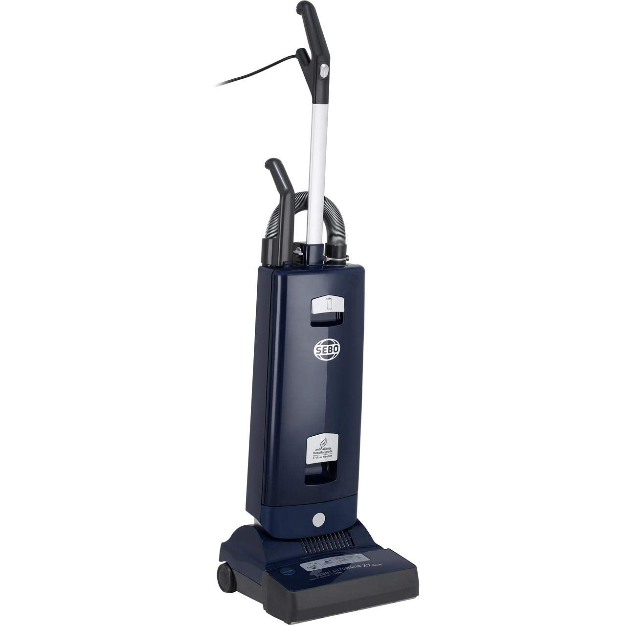 SEBO Automatic X7 Extra ePower Upright Bagged Vacuum Cleaner - 890W Motor | 5.3L Capacity | Dark Blue/Silver 1