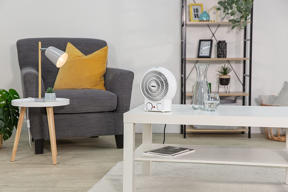 Zanussi ZFH1001 2000W Portable Upright Fan Heater | 2 Heat Settings | Overheat Protection 3