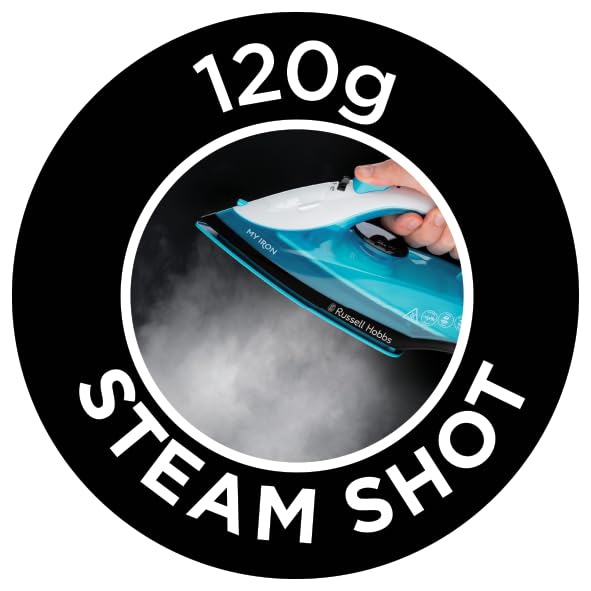 Russell Hobbs My Iron Steam Iron - Ceramic Soleplate | 260ml Tank | 120g Steam Shot 4