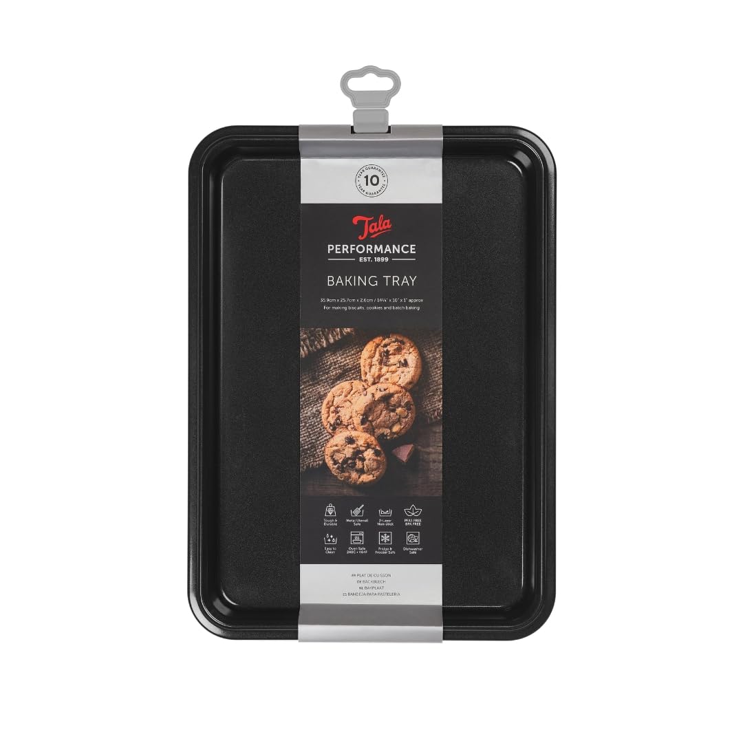 Tala Performance Baking Tray - Professional Gauge Carbon Steel with Eclipse Non-Stick Coating | 34.5x24.3x2.1 cm 1