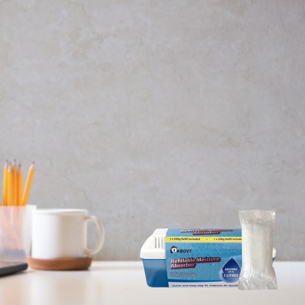1ABOVE Refillable Moisture Absorber Dehumidifier - 500g Refill Included | 1L Capacity 7