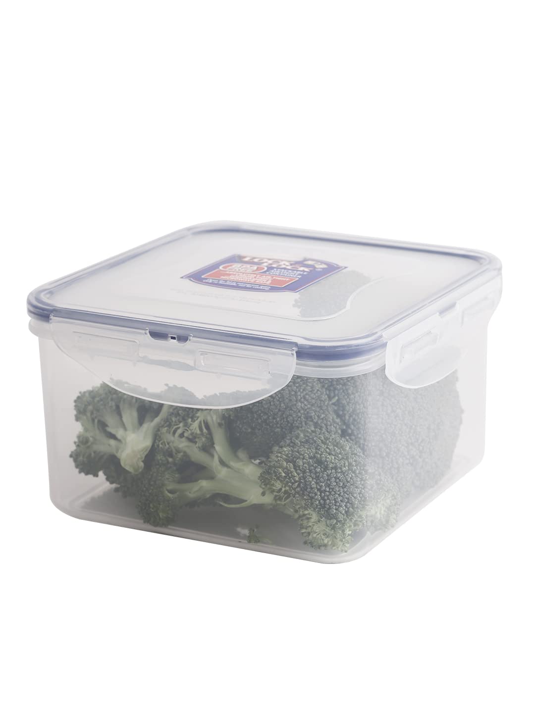 LocknLock Square Plastic Food Container - 1.2L Airtight Storage | Freezer & Microwave Safe 1