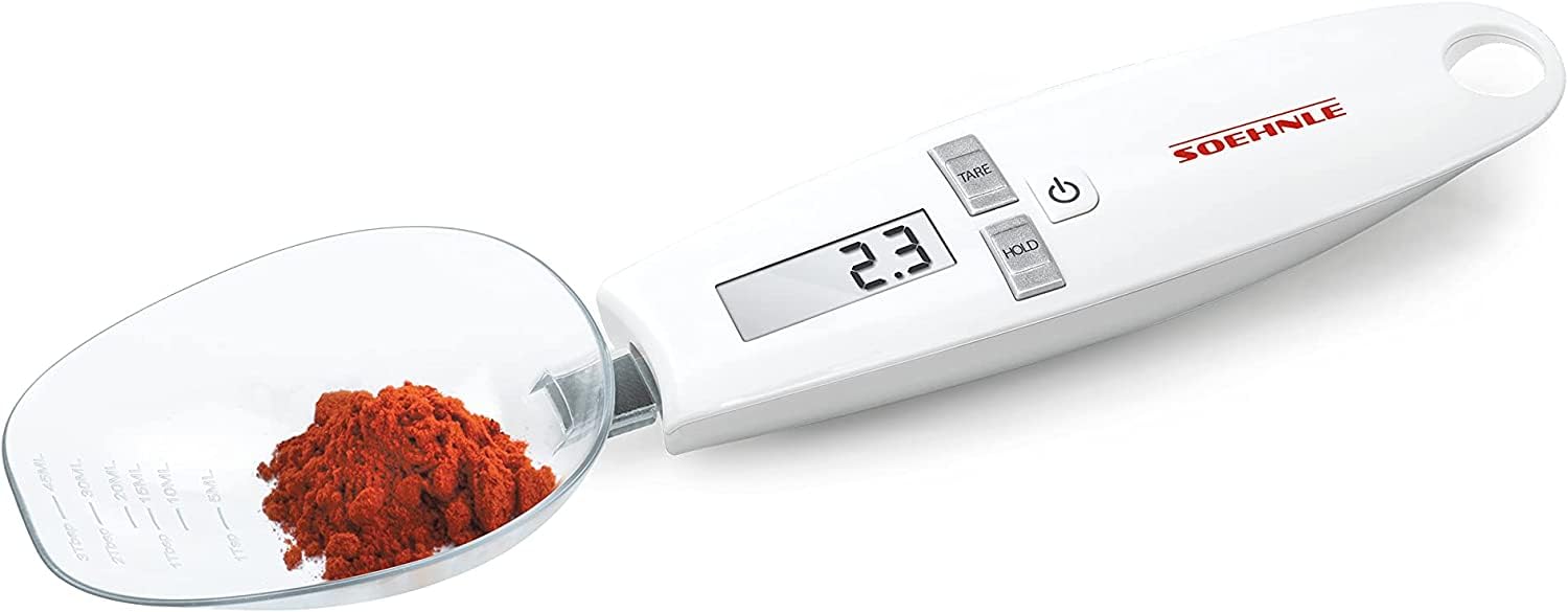 Soehnle Cooking Star Digital Kitchen Scale Spoon | 0.1g Precision | 500g Capacity | White 1