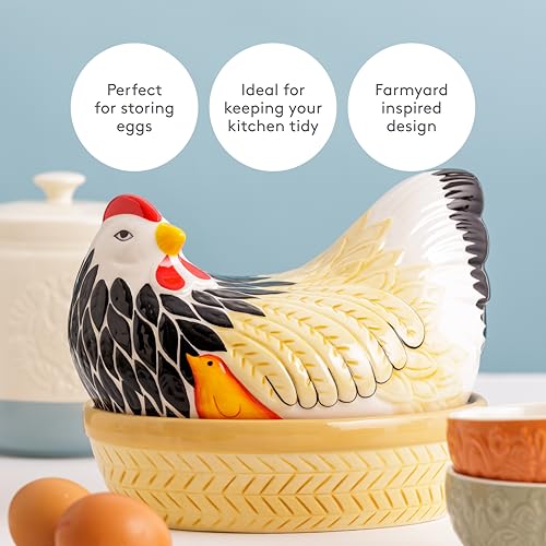 Mason Cash Mother Hen Egg Storage Nest | Chip Resistant Dolomite | Multi-Colour | 21 x 16.5 x 18 cm 4