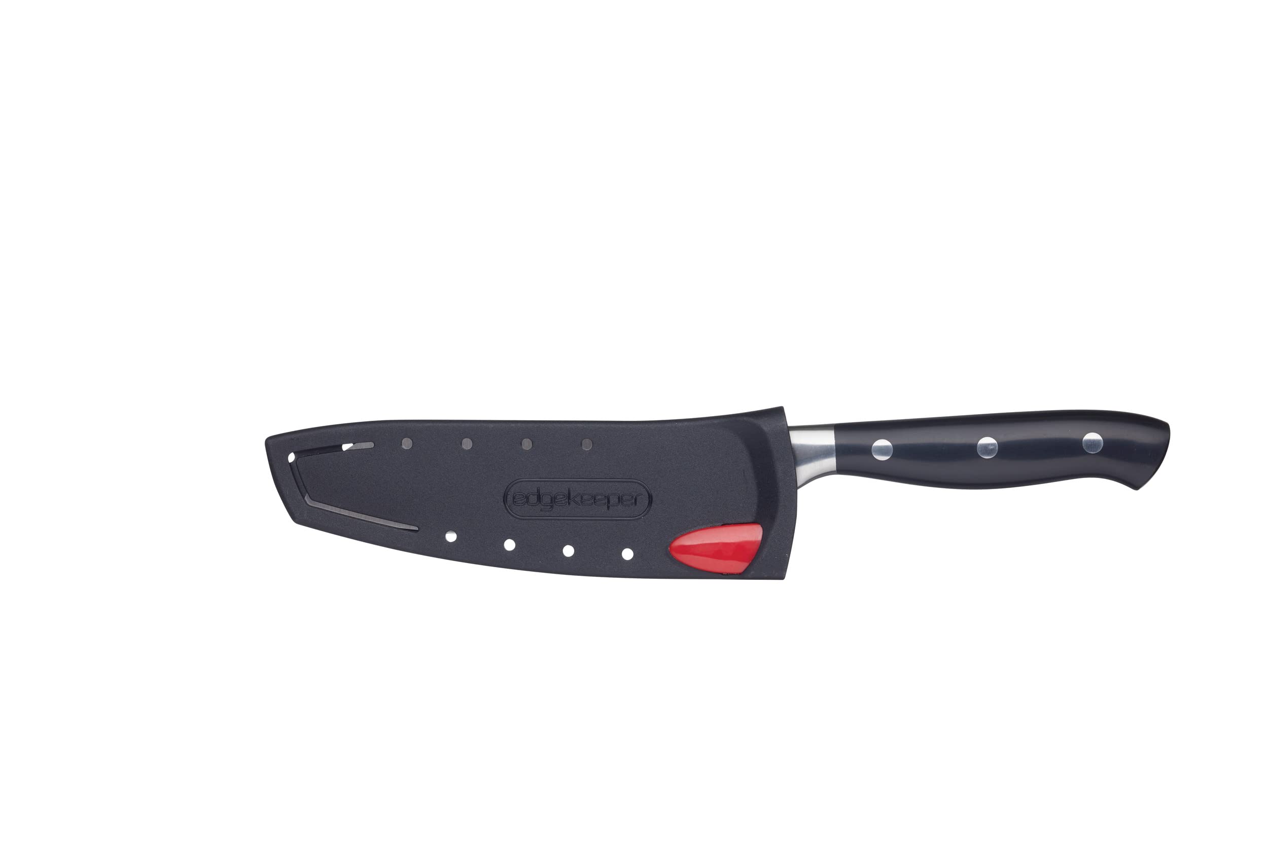 MasterClass Edgekeeper Santoku Knife - Self-Sharpening Stainless Steel | 12cm Blade | Dishwasher Safe 1