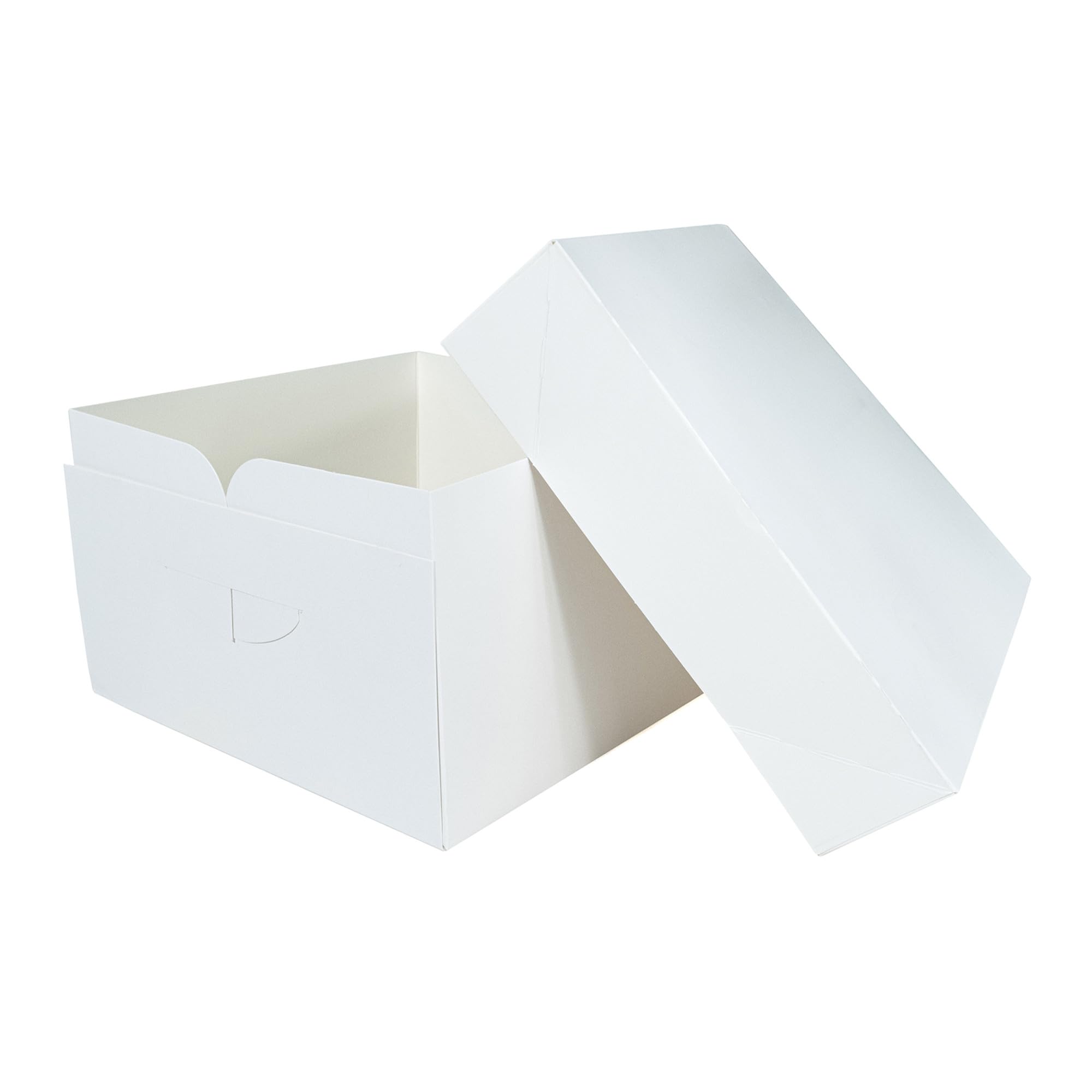 Culpitt 8' Square Cake Boxes with Lid - 10 Pack | Rigid Transport & Protection 2