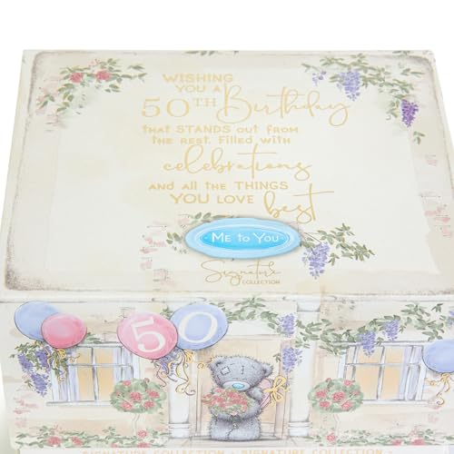 Me To You Bear Tatty Teddy 50th Birthday Luxury New Bone China Coffee Mug | Microwave Safe 4