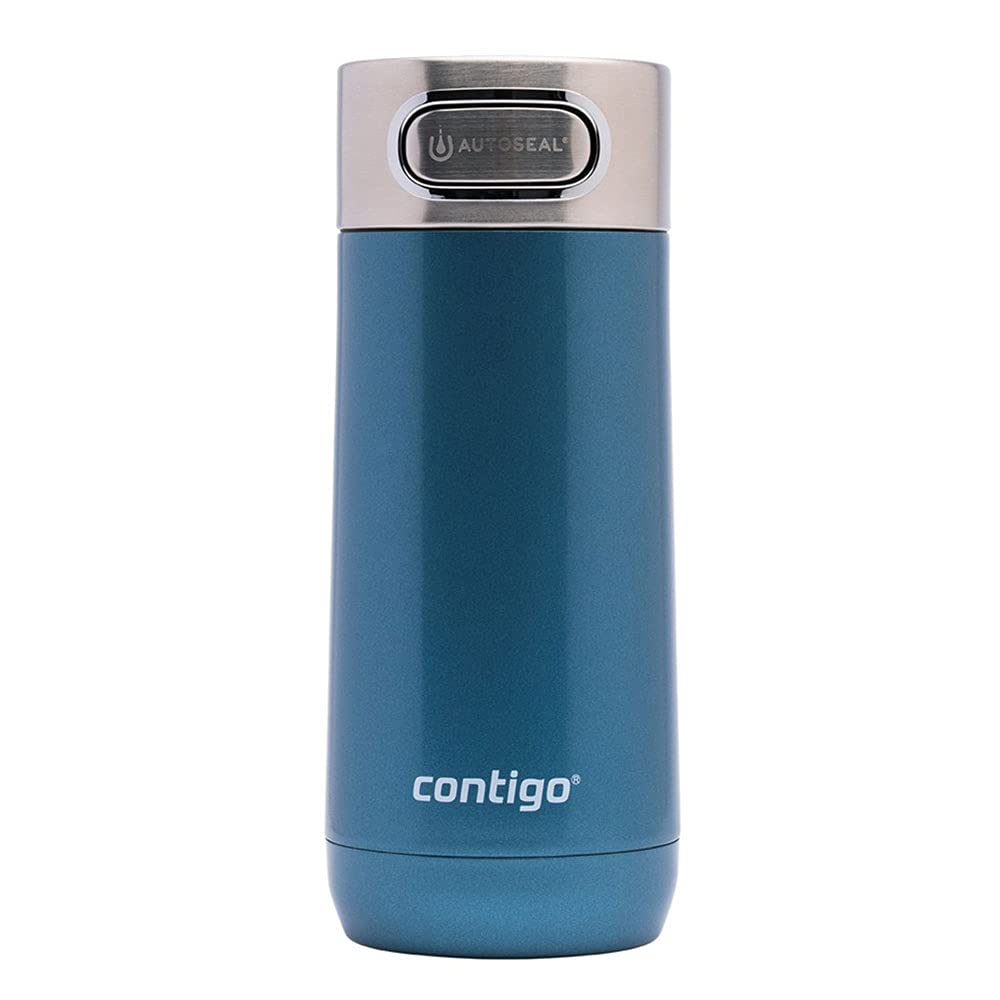 Contigo Luxe Autoseal Travel Mug - 360 ml Stainless Steel Thermal, Leakproof | Cornflower