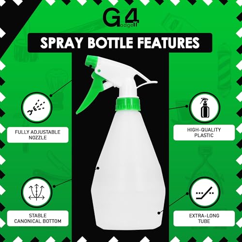 G4GADGET 900ml Spray Bottle - Durable Plastic for Cleaning, Gardening & Hair Misting | Adjustable Trigger 3