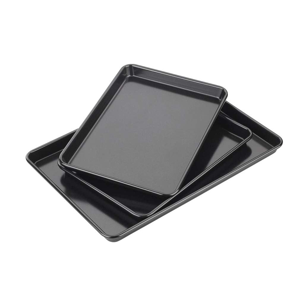 Tala Performance Non-Stick Steel Baking Tray Set of 3 | Heavy Weight Carbon Steel | Oven Safe 4