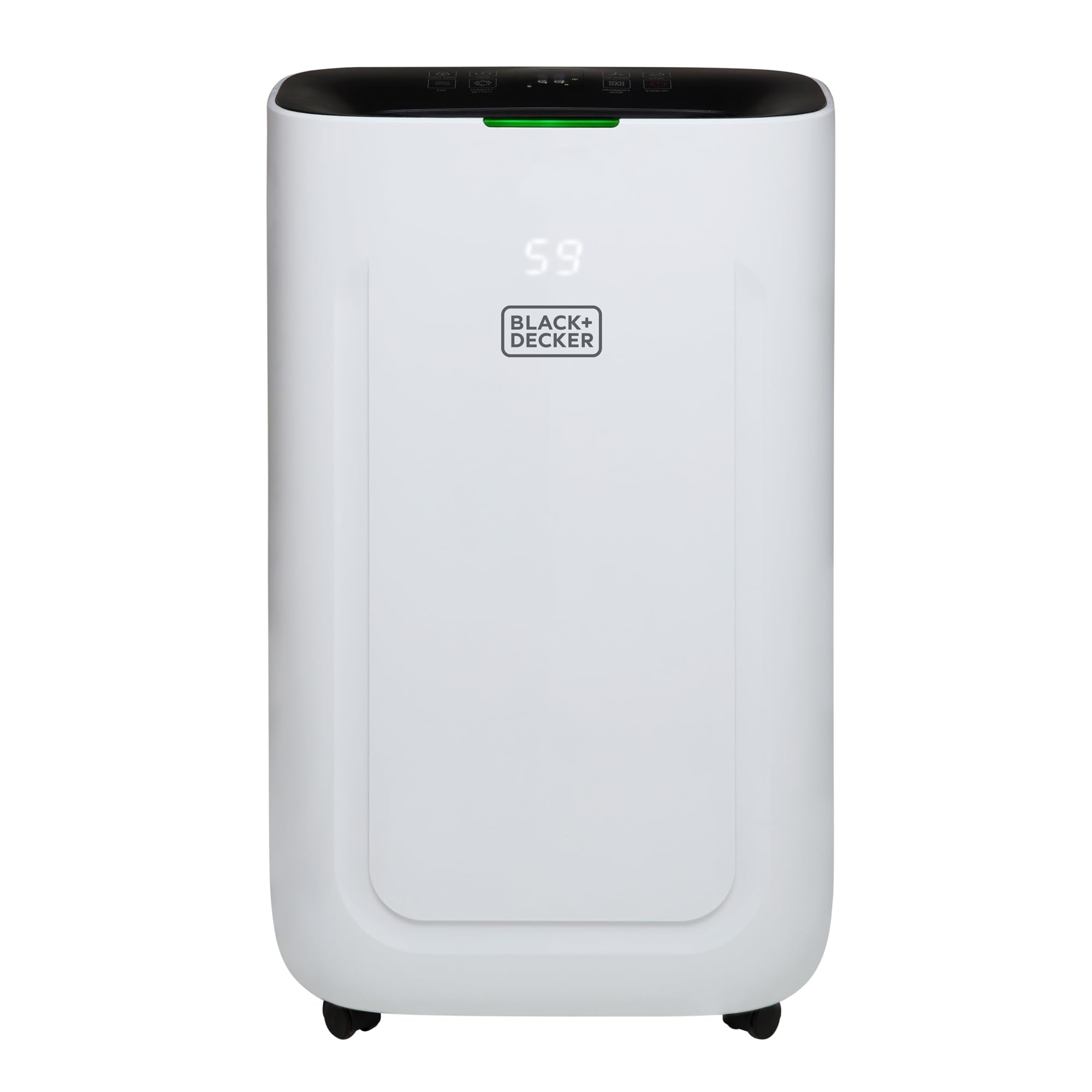 BLACK+DECKER BXEH60014GB Smart Dehumidifier - 20L Extraction, Wi-Fi Control, 4 Modes | White