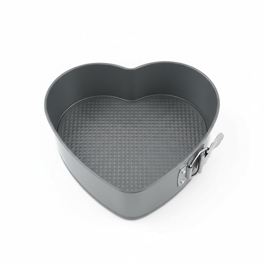 Dexam Heart Shaped Springform Cake Tin - Non-Stick Carbon Steel | 22.5cm 5