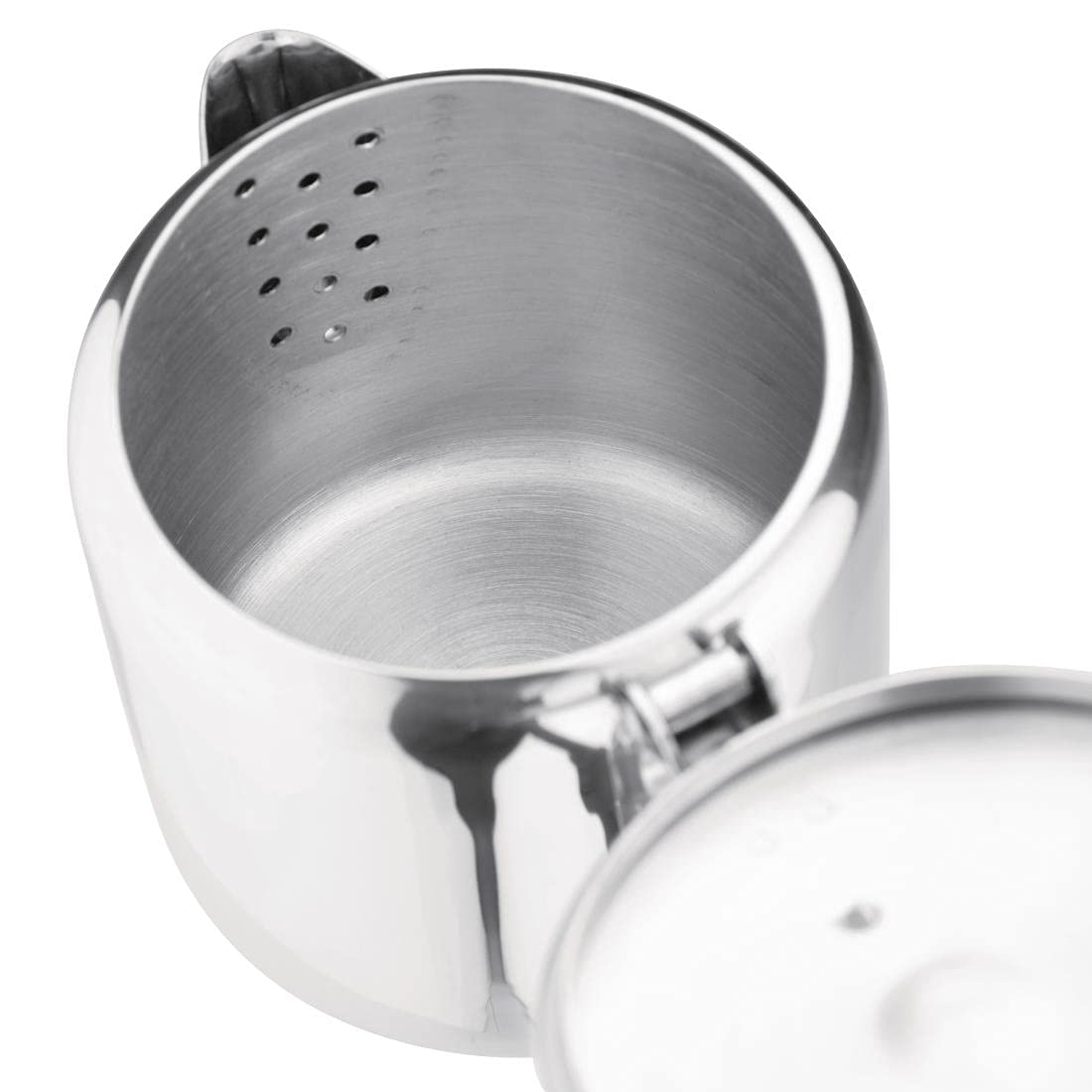 Olympia Concorde Kyusu Teapot - Stainless Steel, 410ml (14oz) Capacity, Silver Finish 5