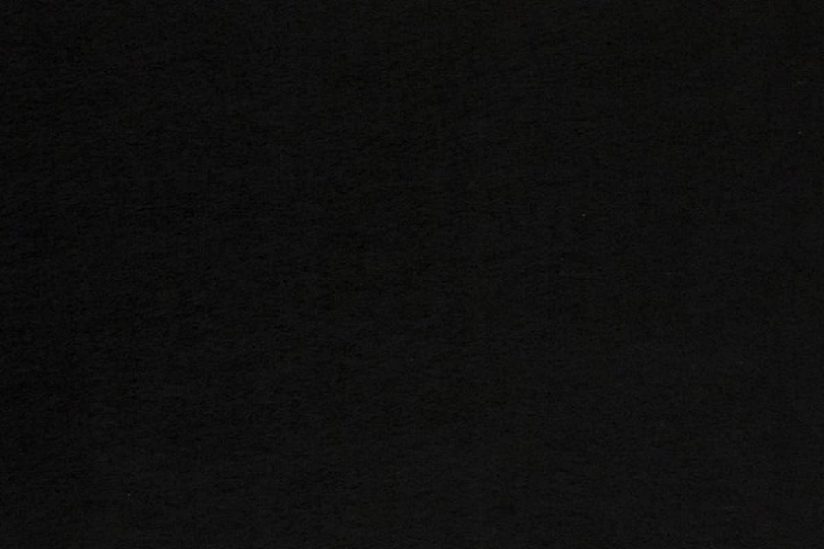 CRS Fur Fabrics Black Craft Felt Fabric - 1.5mm Thick | 100% Polyester | 100cm x 90cm 1